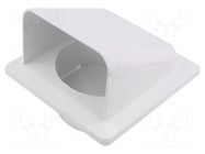 Accessories: ventilation grille; white; Body dim: 140x140x116mm DOSPEL S.A.