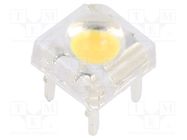 LED Super Flux; 7.62x7.62mm; white warm; 22000÷25000mcd; 33÷38lm OPTOSUPPLY