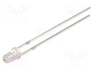 LED; 3mm; red; 15°; Front: convex; 2÷2.5V; No.of term: 2; 50÷55mW OPTOSUPPLY