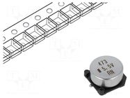 Supercapacitor; SMD; 0.047F; 5.5VDC; -20÷80%; Pitch: 5mm; 50Ω; EDLC KEMET