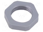 Nut; NPT3/8"; polyamide; dark grey; Thread: inch,NPT; with flange LAPP