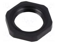 Nut; NPT3/4"; polyamide; black; Thread: inch,NPT; with flange LAPP