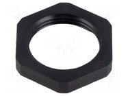 Nut; NPT1"; polyamide; black; Thread: inch,NPT; with flange LAPP