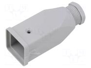 Enclosure for connectors: HDC; size 21.21; for cable; for latch ILME