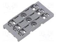 Mounting clamp; for panel mounting; grey; 221 WAGO