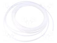 Hose; max.25bar; PTFE; 4mm; white; -70÷260°C PNEUMAT