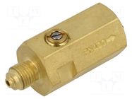 Accessories: snubber adjustable; G 1/4"; brass; max.120°C WIKA