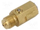 Accessories: snubber adjustable; G 1/2"; brass; max.120°C WIKA