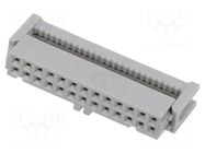 Connector: IDC; plug; female; PIN: 26; 891; 2.5A; IDC; 2.54mm; 2x13 3M