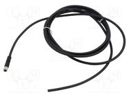 Connection lead; M5; PIN: 4; straight; 2m; plug; -25÷80°C; IP67; VK IPF ELECTRONIC