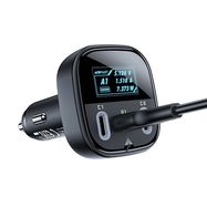 Acefast car charger 101W 2x USB Type C / USB, PPS, Power Delivery, Quick Charge 4.0, AFC, FCP black (B5), Acefast