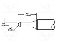 Tip; conical; 1.5mm; 413°C; for soldering station METCAL