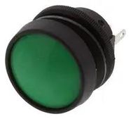 SWITCH, SPDT, 10A, 250VAC, SOLDER, GREEN