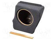 Car loudspeaker enclosure; MDF; black melange; textil; 250mm BASSER