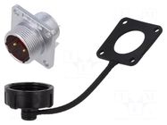 Connector: circular; socket; male; PIN: 2; IP67; WF16; 10A; 500V; 2mm2 WEIPU