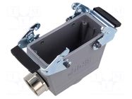 Enclosure for connectors: HDC; size H-B 16; for cable; angled LAPP