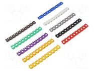 Markers; Marking: 0; 1; 2; 3; 4; 5; 6; 7; 8; 9; 3.8÷5.9mm; PVC GOOBAY