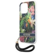 Guess GUHCP13LHFLSB iPhone 13 Pro / 13 6.1&quot; blue/blue hardcase Flower Strap, Guess