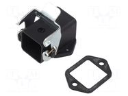 Enclosure for connectors: HDC; size H-A 3; with latch; angled LAPP