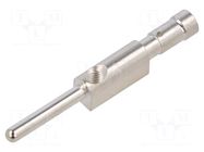 Contact; male; silver plated; 4mm2; grounding contact; crimped LAPP