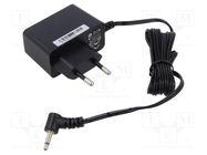 Power supply: switched-mode; mains,plug; 12VDC; 0.35A; 3.6W; black POS