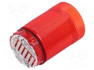 Module: light signaller; red; 24VDC; 24VAC; IP66,IP69K; -30÷60°C WERMA