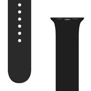 Silicone Strap APS for Apple Watch 42/44/45mm Strap Watch Bracelet - Black, Hurtel