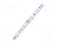 LED tape; RGB; 5050; LED/m: 30; 10mm; IP33; 120°; Pmax/m: 7.2W/m POS