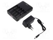 Charger: for rechargeable batteries; Li-Ion,Ni-Cd,Ni-MH; 1A EFEST