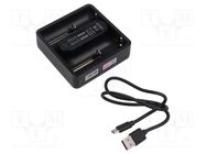 Charger: for rechargeable batteries; Li-Ion,Ni-Cd,Ni-MH; 3A EFEST