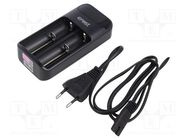 Charger: for rechargeable batteries; Li-Ion; 3.6/3.7V; 1A EFEST
