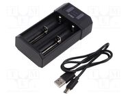 Charger: for rechargeable batteries; Li-Ion,Ni-Cd,Ni-MH; 0.5A EFEST