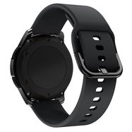 Silicone Strap TYS band for Samsung Galaxy Watch 40 / 41 / 42 / 43 / 44 mm - black, Hurtel