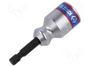 Socket; for threaded rods,socket spanner; 5mm; 1/4" (E6,3mm) KING TONY