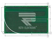 Board: universal; double sided,prototyping; W: 100mm; L: 160mm ROTH ELEKTRONIK GMBH