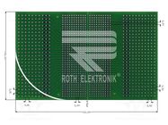 Board: universal; double sided,prototyping; W: 100mm; L: 160mm ROTH ELEKTRONIK GMBH