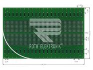 Board: universal; double sided,prototyping; W: 100mm; L: 160mm ROTH ELEKTRONIK GMBH