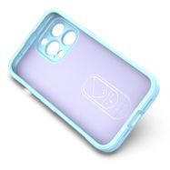Magic Shield Case for iPhone 13 Pro Max flexible armored cover light blue, Hurtel