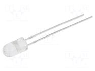 LED; blue; 5mm; 60÷300mcd; 18°; Front: convex; 3.5÷4.5VDC BIVAR
