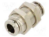 Push-in fitting; bulkhead,straight,inline splice; -0.99÷20bar AIGNEP