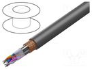 Wire; UNITRONIC® LiYCY (TP) A; 2x2x19AWG; PVC; dark grey; 300V LAPP