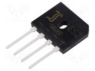 Bridge rectifier: single-phase; Urmax: 200V; If: 6A; Ifsm: 158A DIOTEC SEMICONDUCTOR