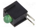LED; in housing; green; 3mm; No.of diodes: 1; 20mA; Lens: diffused BIVAR