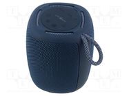 Speaker; blue; microSD,USB A; Bluetooth 5.1; 85Hz÷20kHz; 10m; 4h GEMBIRD