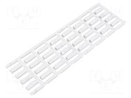 Markers; 4.1÷4.9mm; polyamide 66; white; -40÷100°C; leaded; SF WEIDMÜLLER