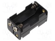 Holder; AA,R6; Batt.no: 4; 6F22 type; black Goobay