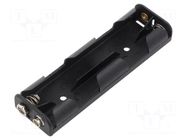 Holder; AA,R6; Batt.no: 4; 6F22 type; black Goobay