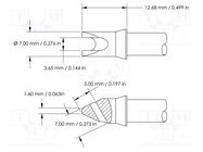 Tip; special; 7mm; 468°C; for soldering station METCAL