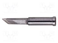 Tip; knife,elongated; 4mm; for soldering station METCAL