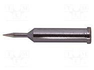 Tip; conical,elongated; 0.5mm; for soldering station METCAL